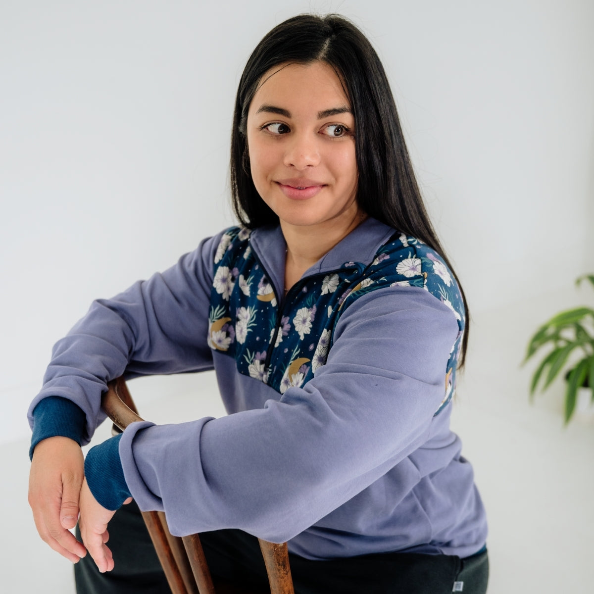 Adult Unisex Bamboo Fleece Half Zip