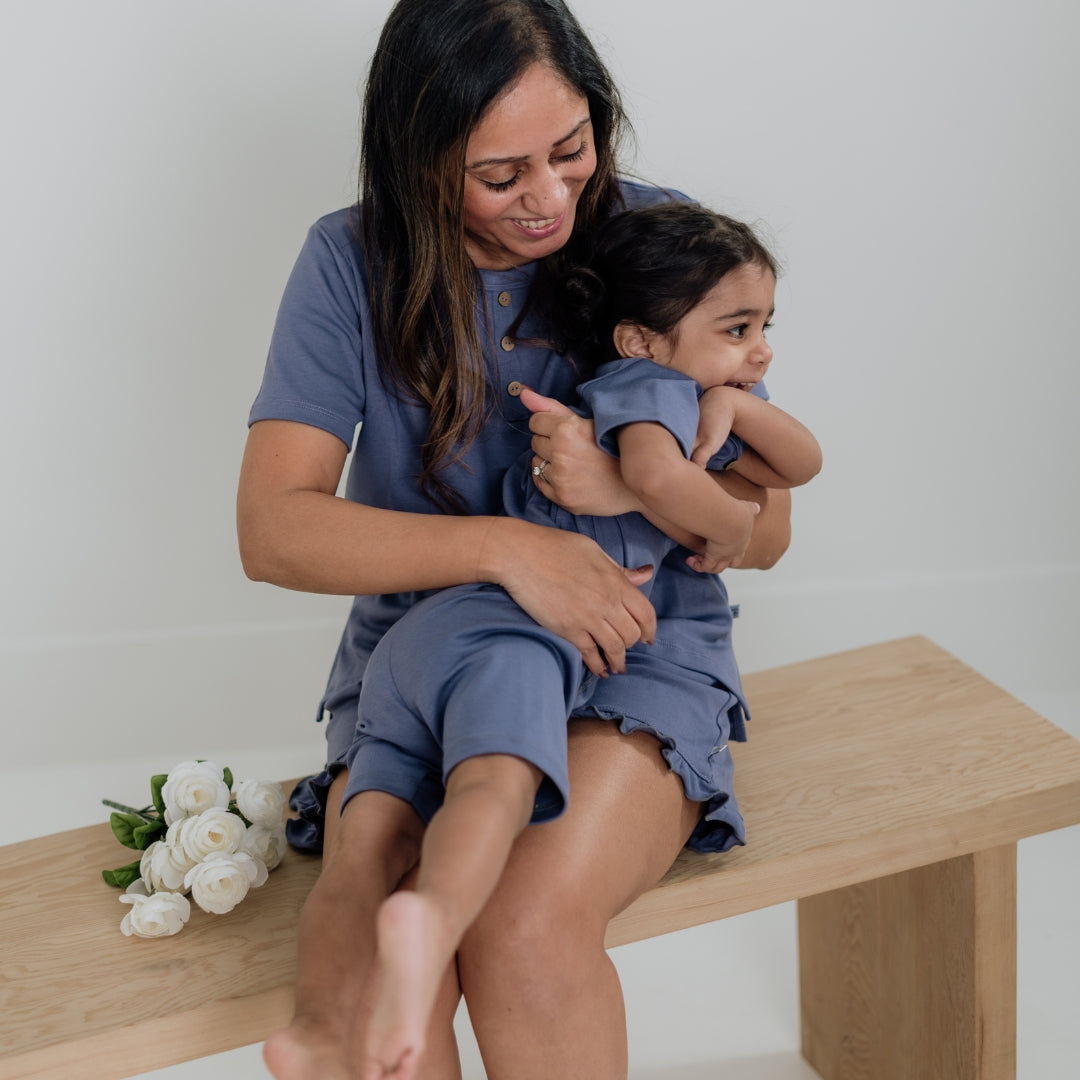 Baby/Kids' 2-Piece Bamboo Short Sleeve Henley Lounge Set — Last Call