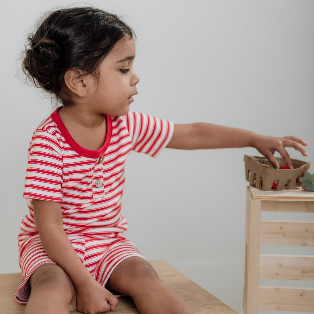 Baby/Kids' 2-Piece Bamboo Short Sleeve Henley Lounge Set — Last Call