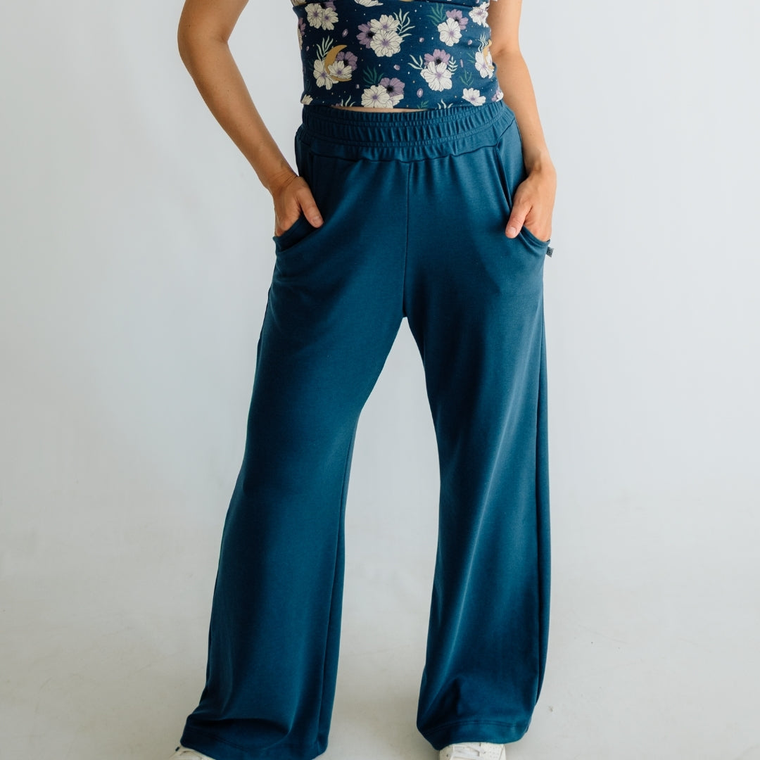 Ladies Bamboo Wide Leg Pants