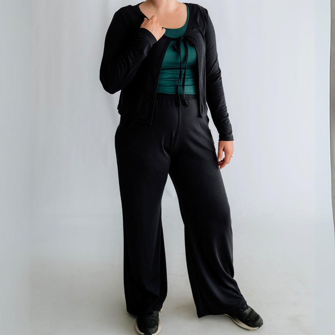 Ladies Bamboo Wide Leg Pants