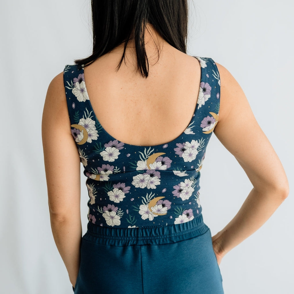 Ladies Bamboo Longline Bralette-Style Tank