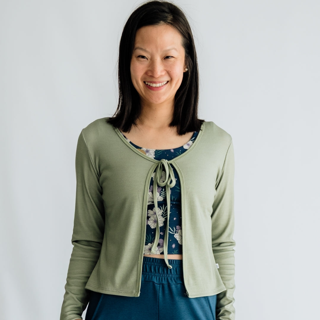 Ladies Bamboo Longline Bralette-Style Tank