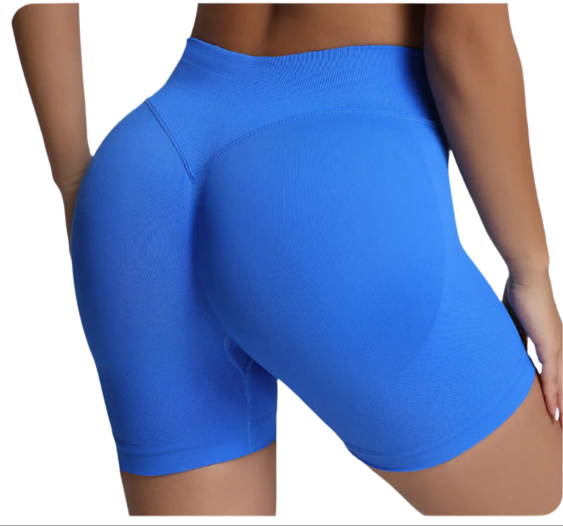 Misharen Women's High Waist Gym Shorts, Seamless Design, Spandex/Nylon Fitness Shorts for Workout, Yoga, Running-1