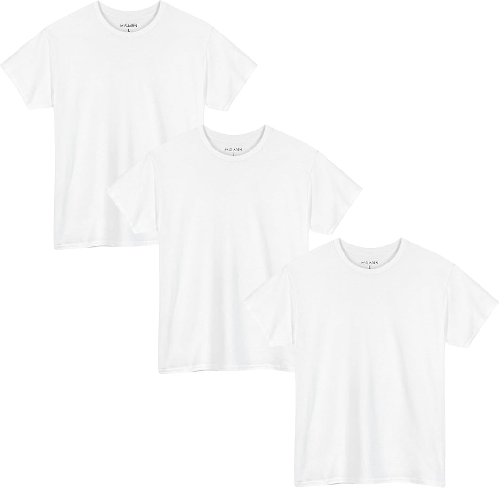 100% Pure Cotton T-Shirt (3-Pack) – Unisex Classic Crew Neck Tee for Men & Women | Breathable, Soft & Comfortable | Casual, Activewear & Daily Wear-0