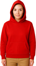 Light Weight Pullover Hoodie, 100% Polyester Fleece, Plain Sweatshirt for Men and Women, Regular Fit-5
