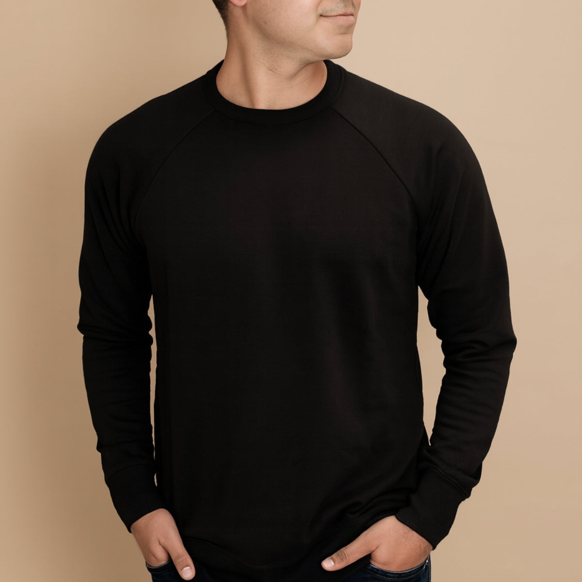 Adult Unisex Bamboo Fleece Raglan Pullover