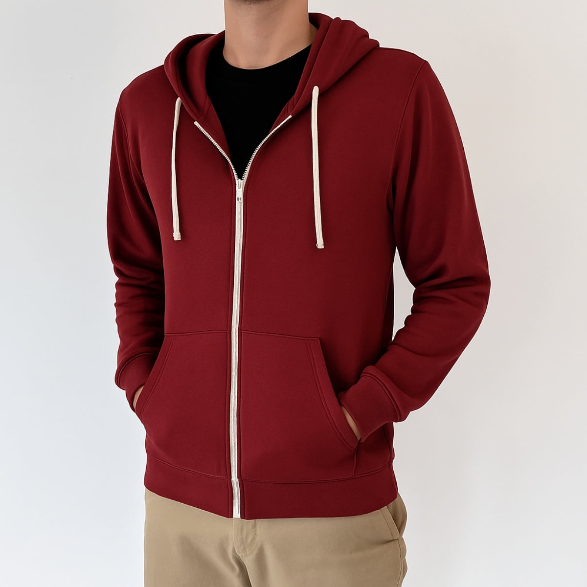 Adult Unisex Bamboo Fleece Zip-Up Hoodie