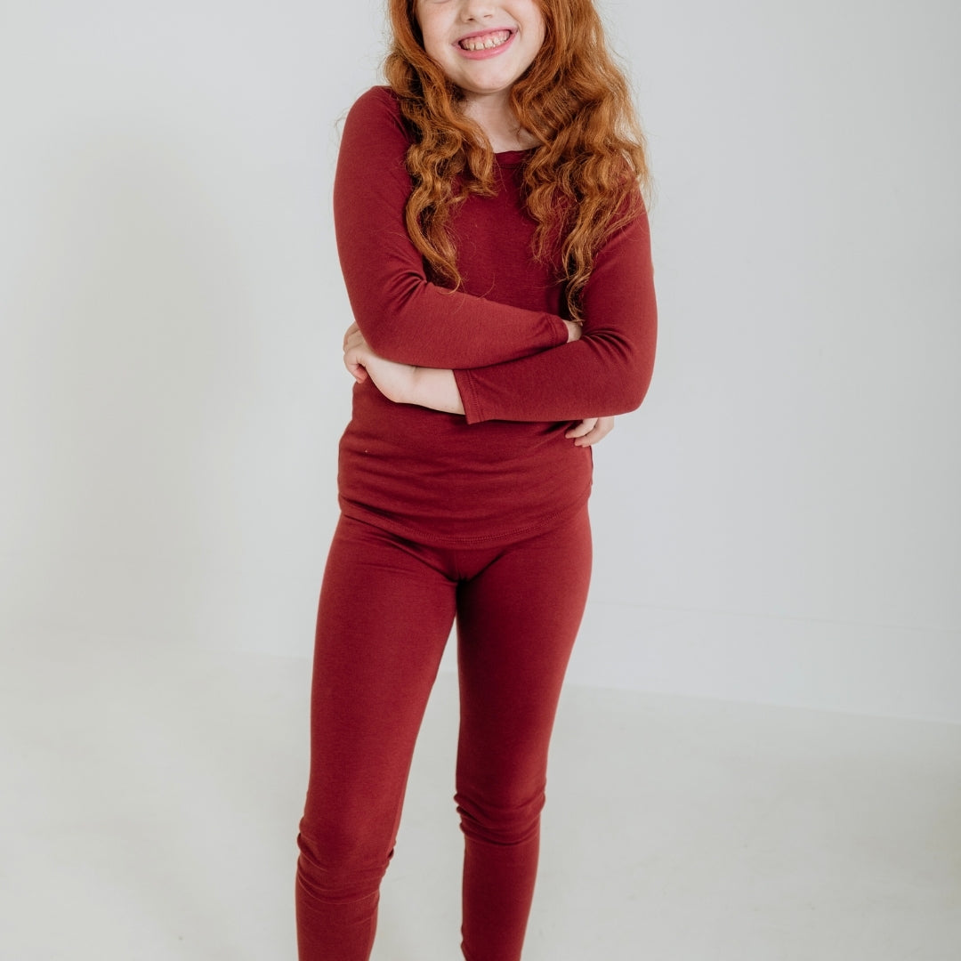 Youth Bamboo 2-Piece Long-Sleeve Lounge Set