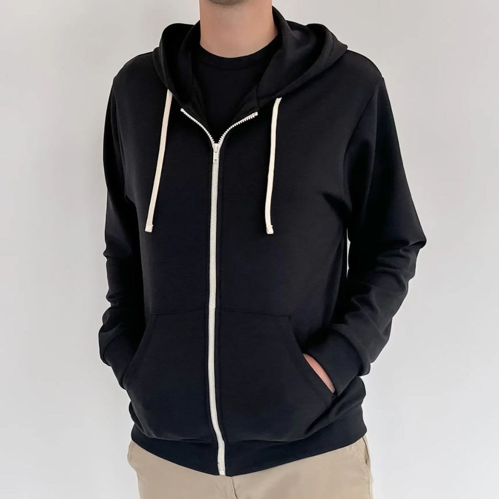 Adult Unisex Bamboo Fleece Zip-Up Hoodie