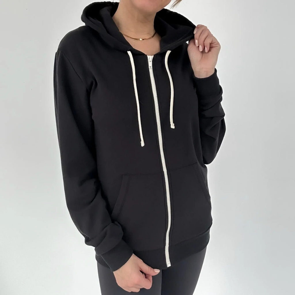Adult Unisex Bamboo Fleece Zip-Up Hoodie