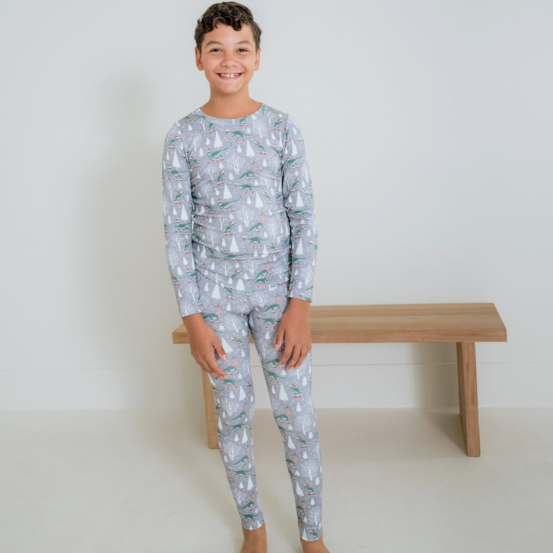 Youth Bamboo 2-Piece Long-Sleeve Lounge Set