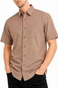 Melange Short Sleeve Shirt-0