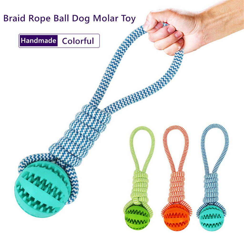 Dental Health Pet Rope Ball Toy-0