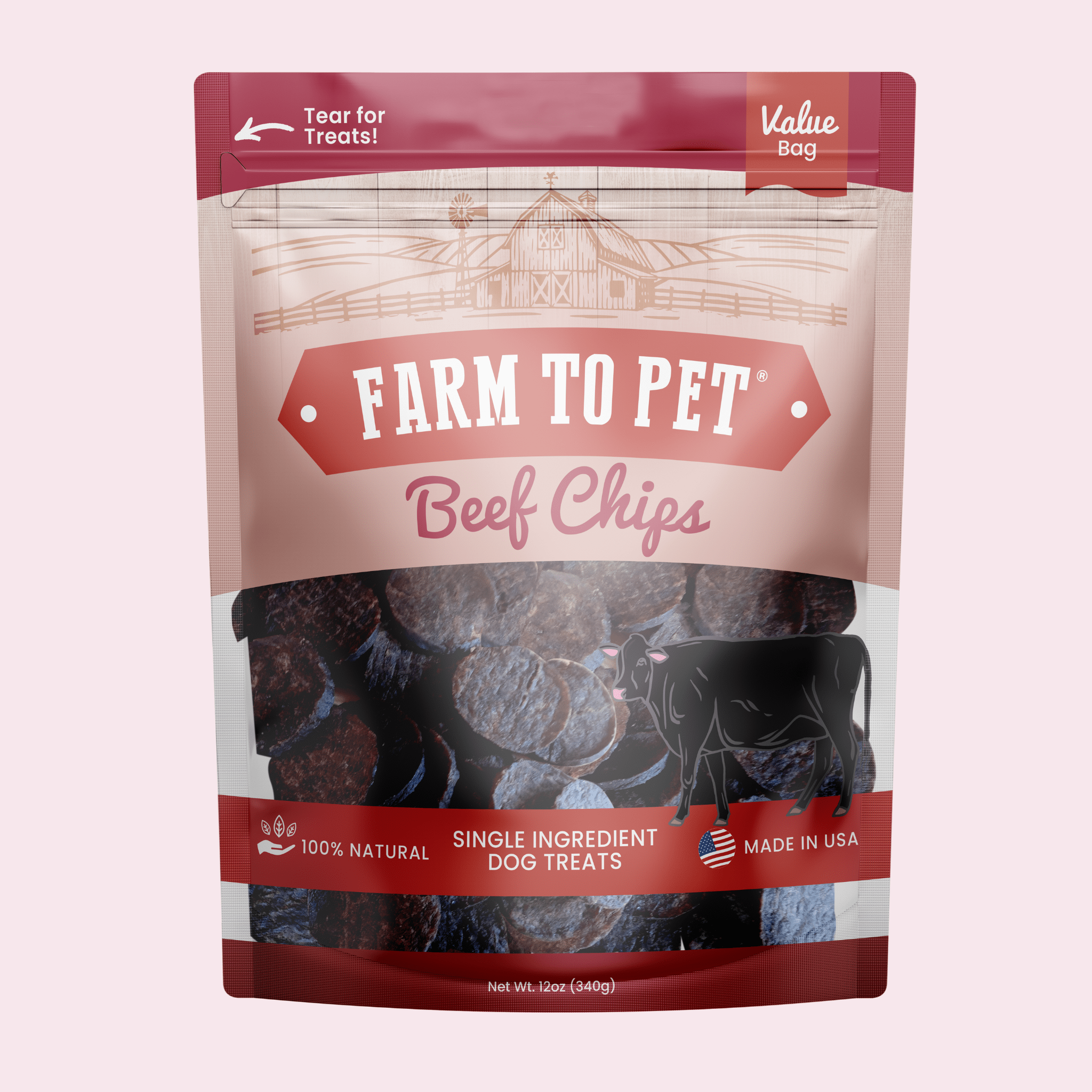 Beef Chips Dog Treats | Single-Ingredient Healthy Treats for Dogs-5