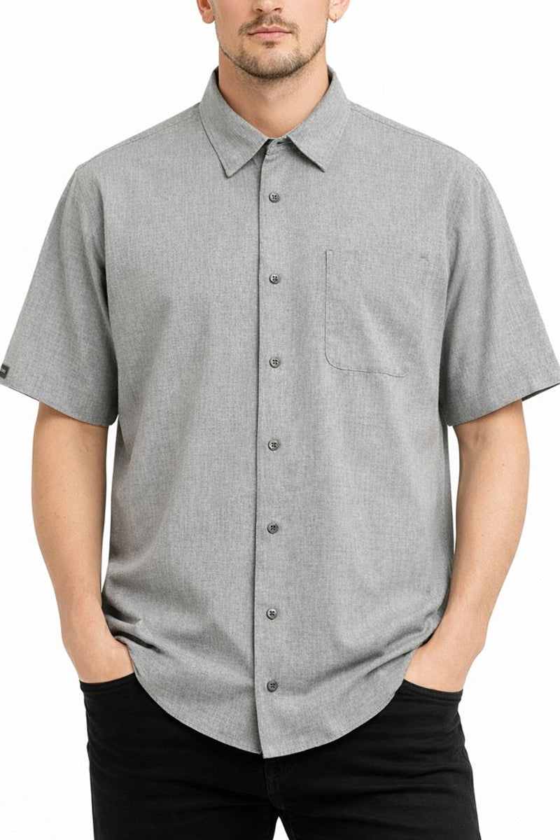 Melange Short Sleeve Shirt-3