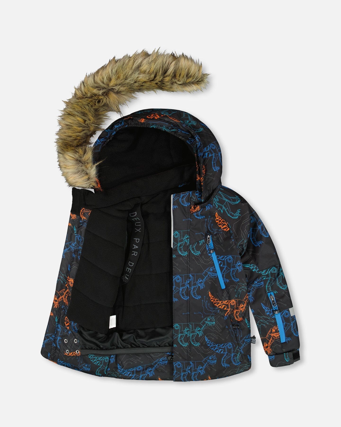 Two-Piece Play Snowsuit With Printed Jacket Blue