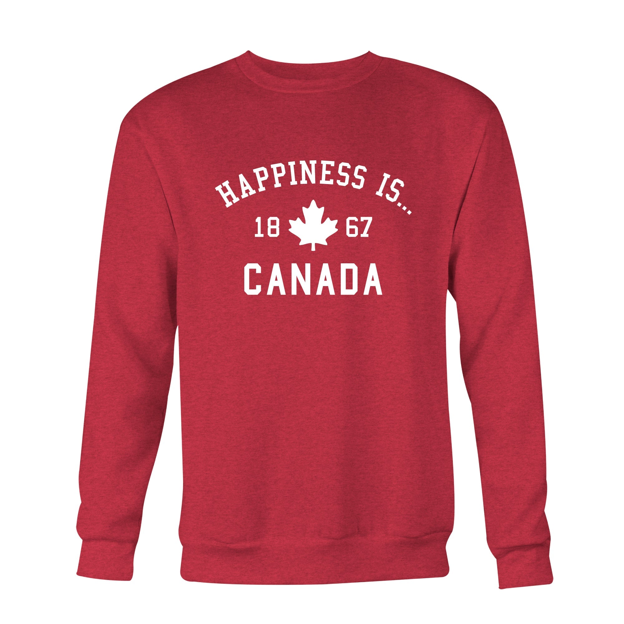 Men’s Canada 1867 Crew Sweatshirt, Chili