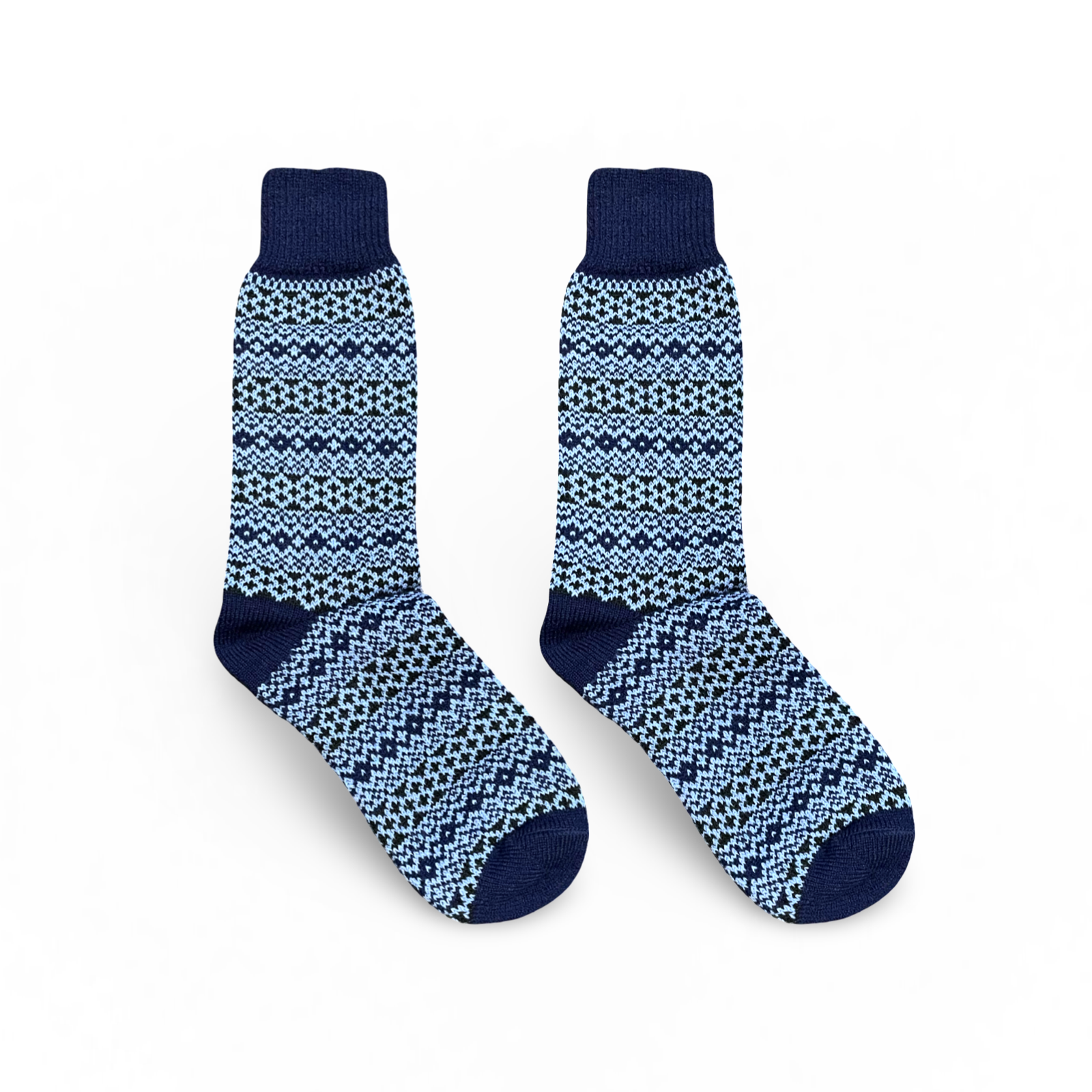 Nordic Socks Merino Wool in PERFORM™ (Torsten - Navy) - Large-0