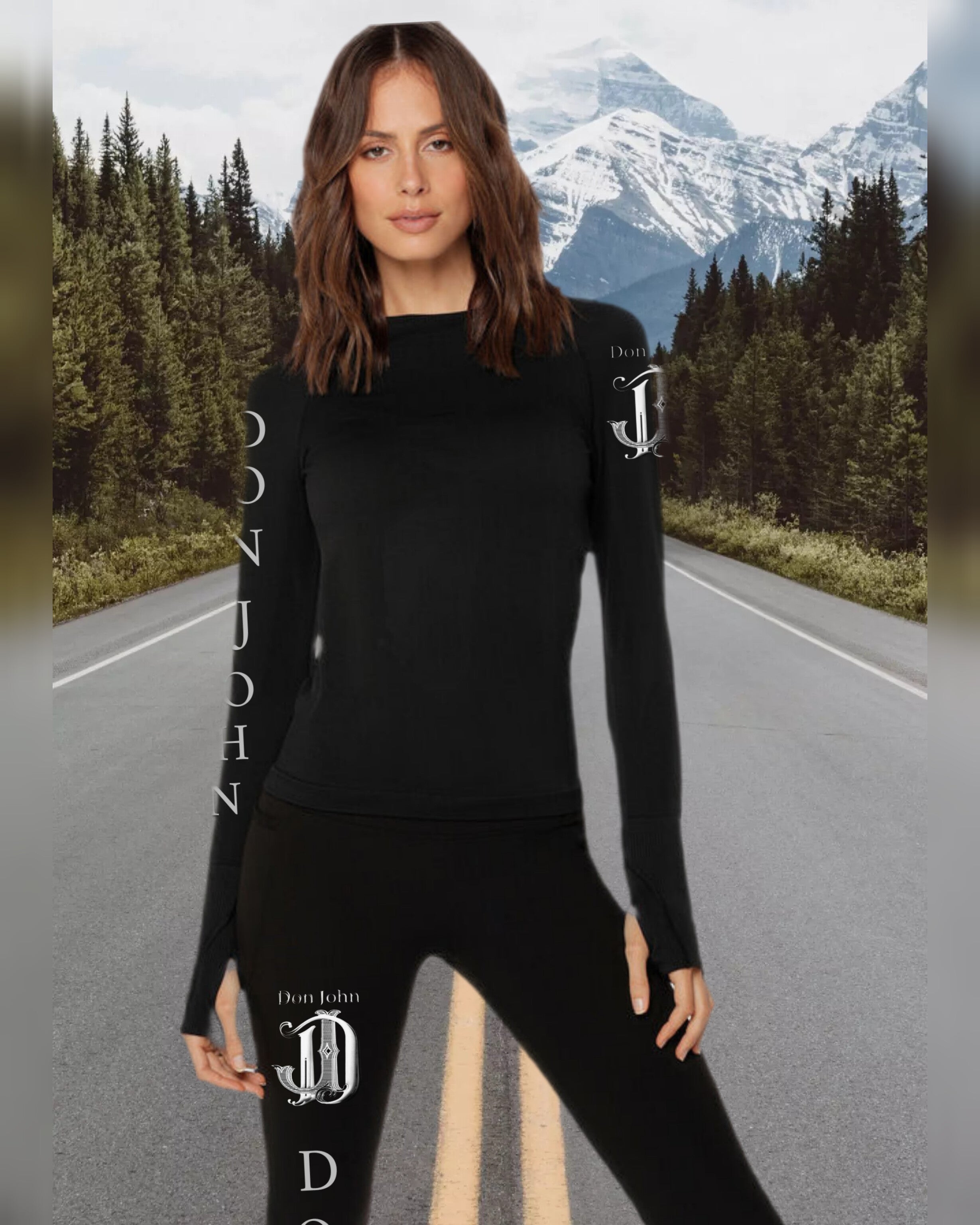 DON JOHN Yoga Pants & Top Women's-3