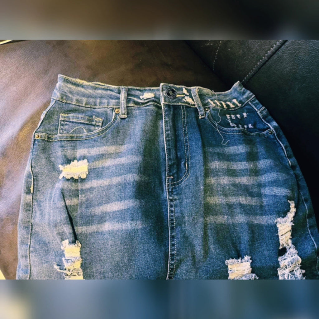 DON JOHN Jean Skirts Handmade Women's-5