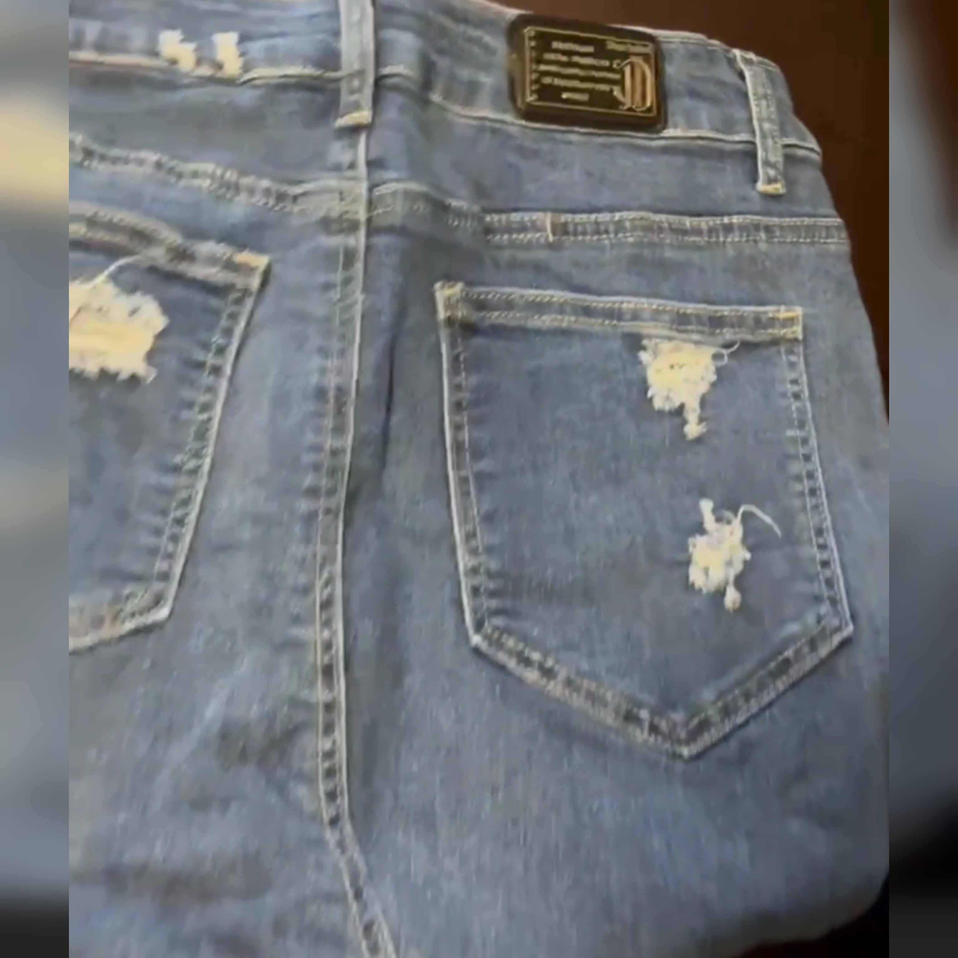 DON JOHN Jean Skirts Handmade Women's-4