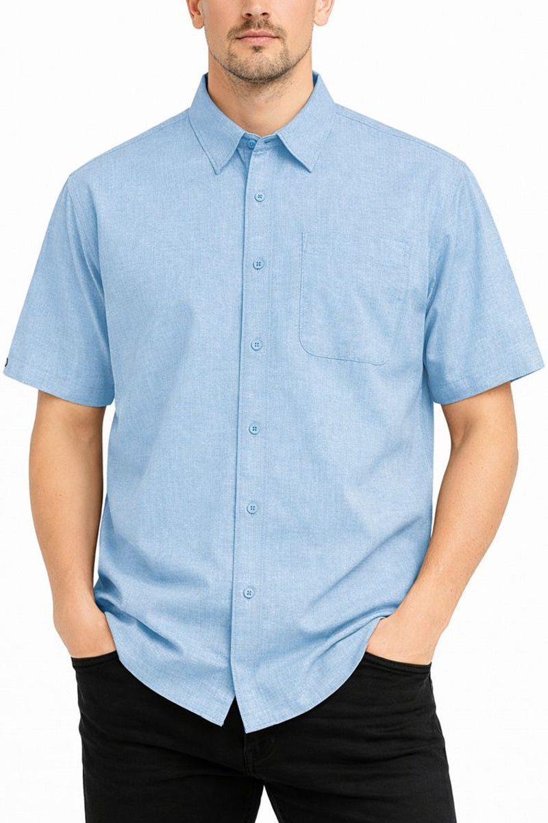 Melange Short Sleeve Shirt-6