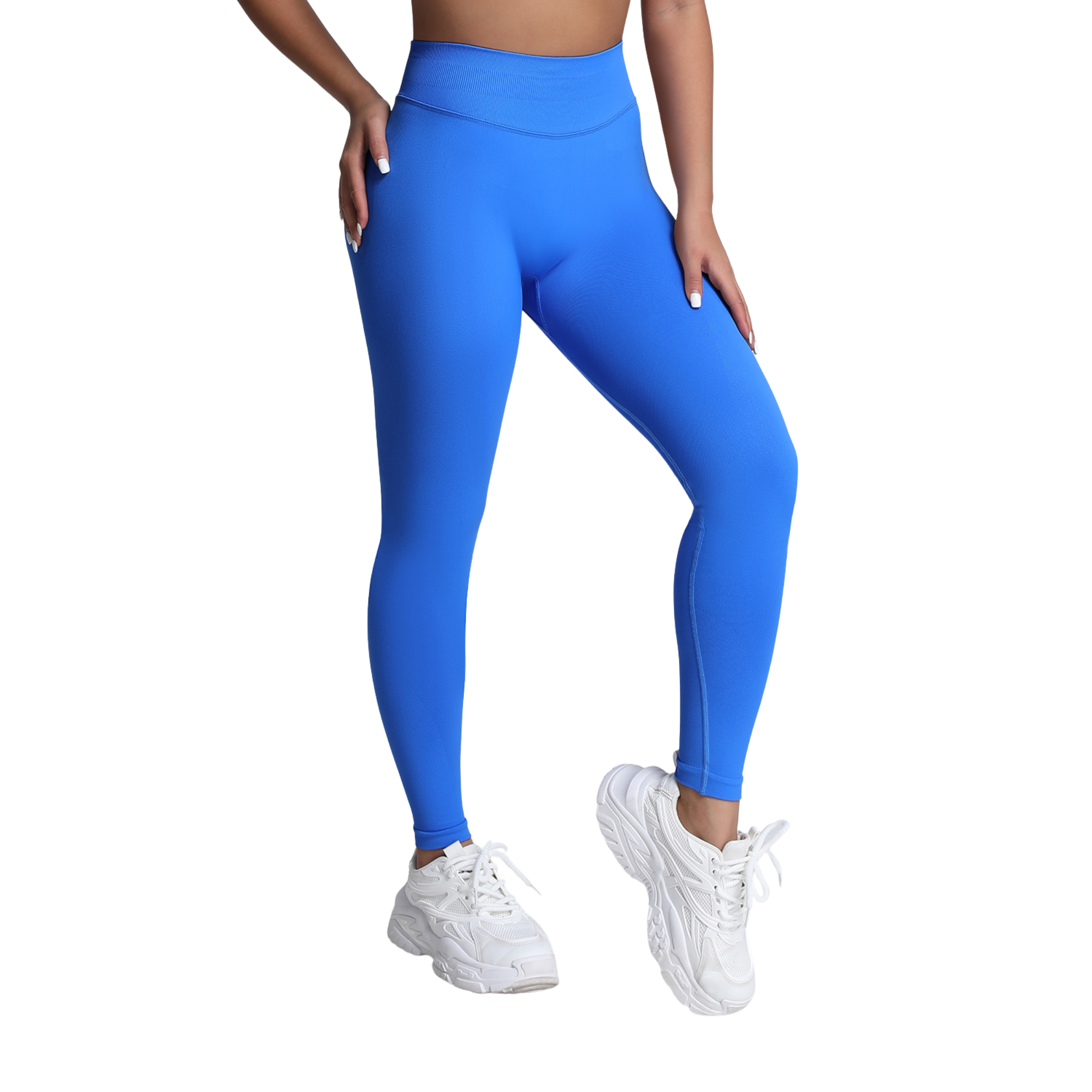 Misharen High Waist Yoga Leggings, Seamless Tummy Control, Four-Way Stretch-1