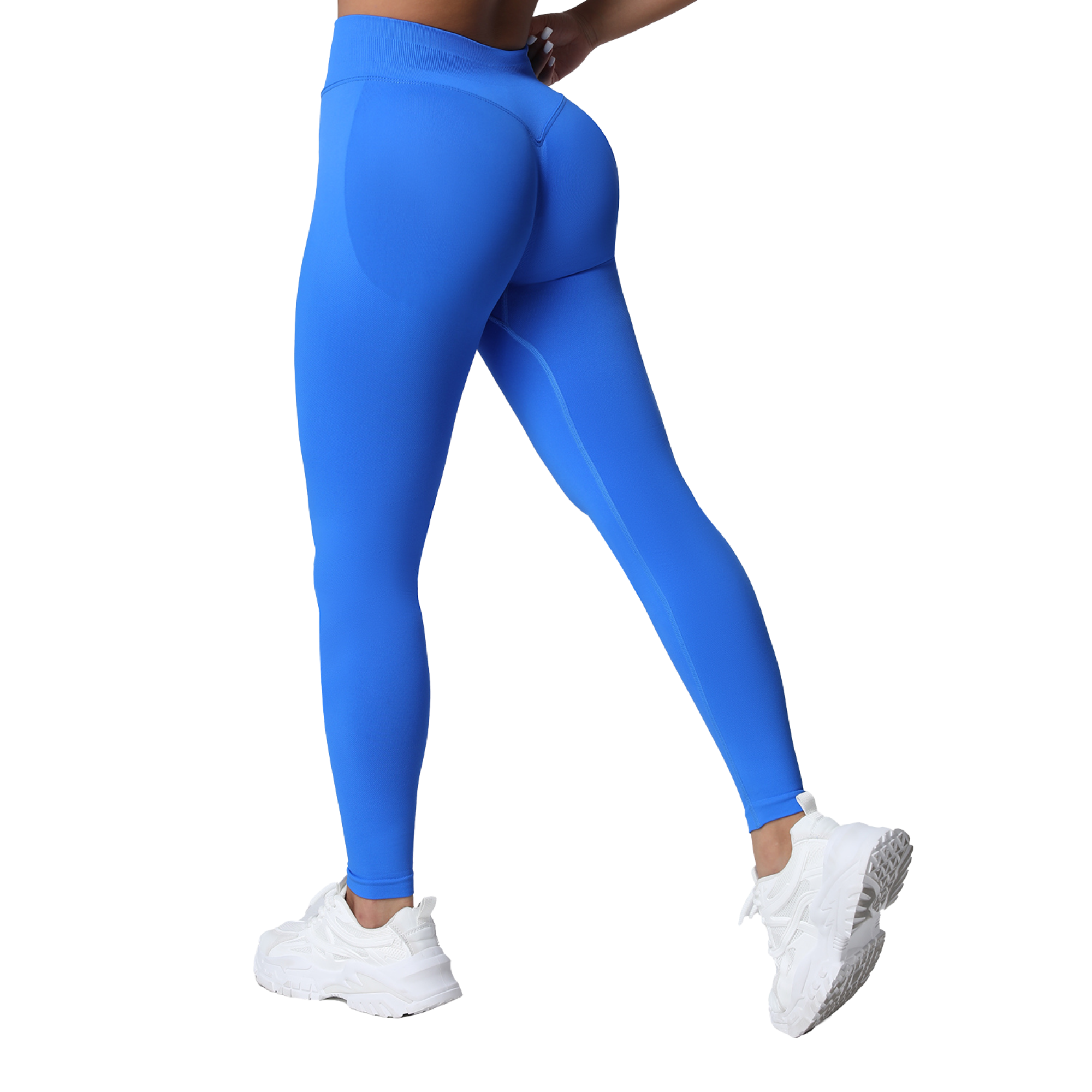 Misharen High Waist Yoga Leggings, Seamless Tummy Control, Four-Way Stretch-0