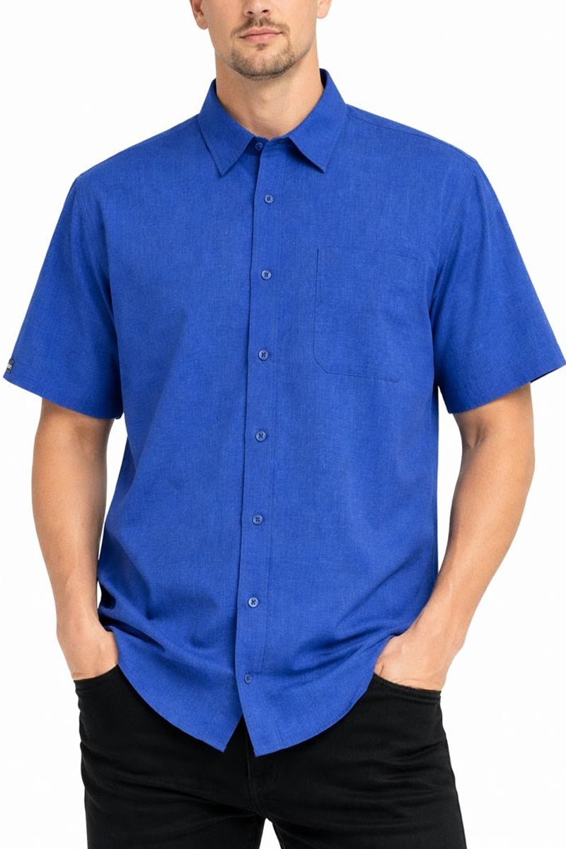 Melange Short Sleeve Shirt-7