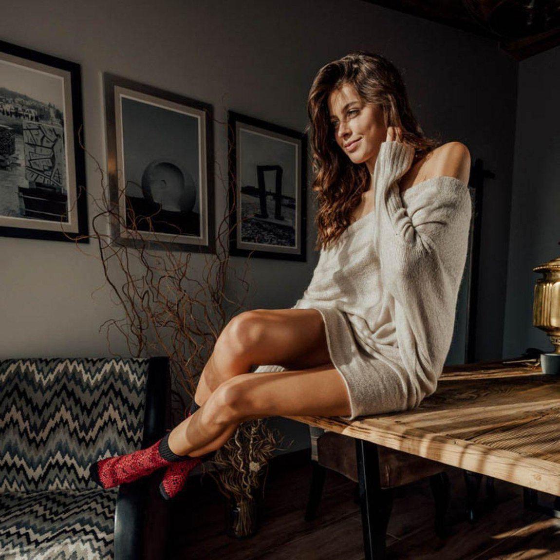 Nordic Socks Merino Wool in PERFORM™ (Ulf - Cherry) - Unisex-1