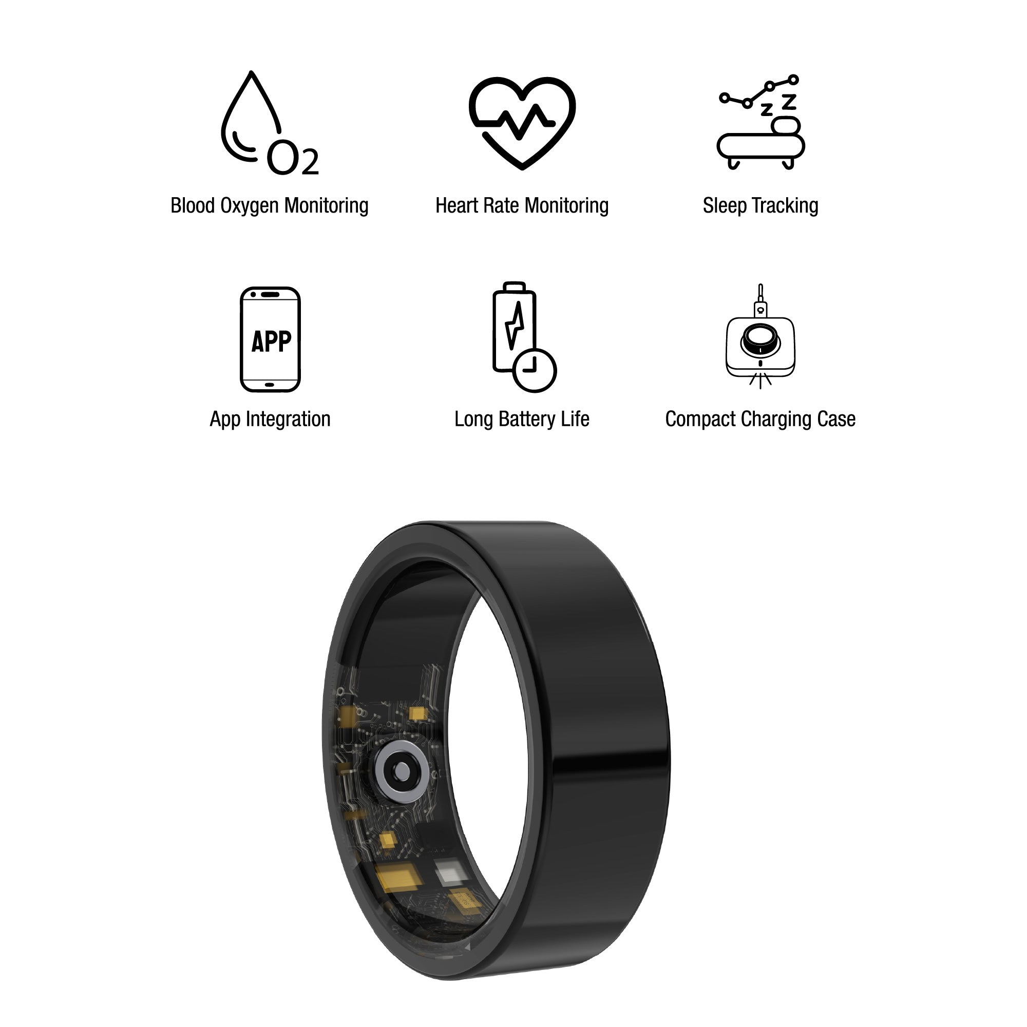 Smart Watch & Wellness Ring Bundle – Bluetooth Calling, Fitness Tracking & 24/7 Health Monitoring