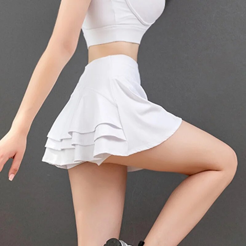 Cloud Hide Women Golf Tennis Skirts Sports Pocket Pleated Skirt Fitness Girl Dancing Shorts Quick Dry Gym Workout Running Skorts-5