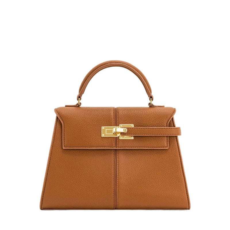 Womens Handbag Crossbody Bag (Brown)-0