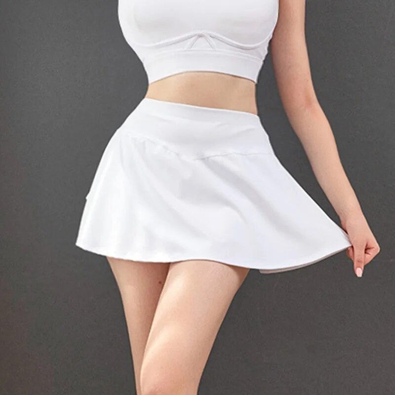 Cloud Hide Women Golf Tennis Skirts Sports Pocket Pleated Skirt Fitness Girl Dancing Shorts Quick Dry Gym Workout Running Skorts-4