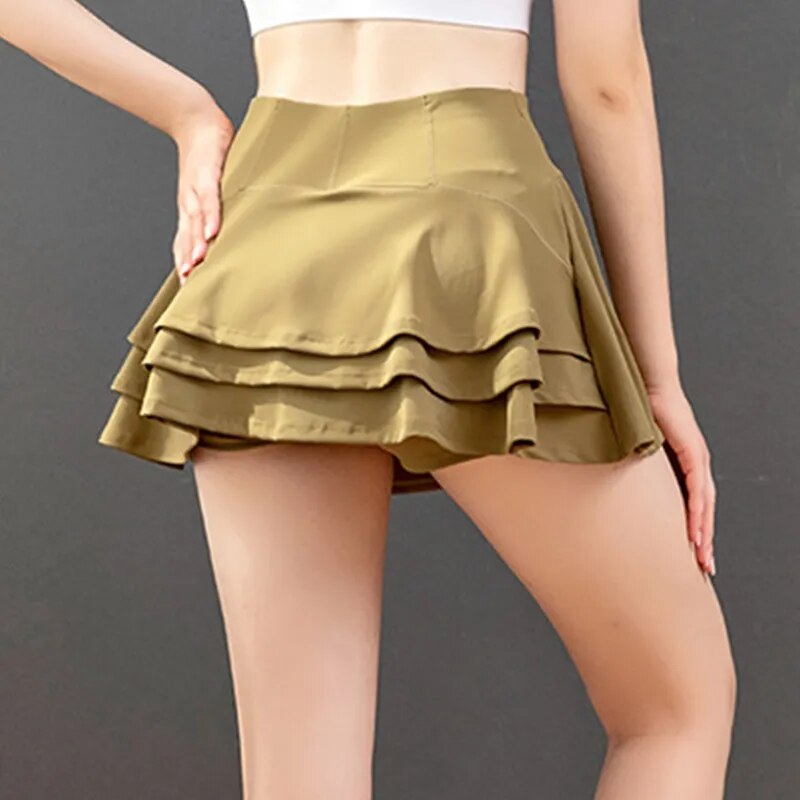 Cloud Hide Women Golf Tennis Skirts Sports Pocket Pleated Skirt Fitness Girl Dancing Shorts Quick Dry Gym Workout Running Skorts-1