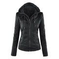 Shenandoah Womens Real Leather Hooded Jacket-2