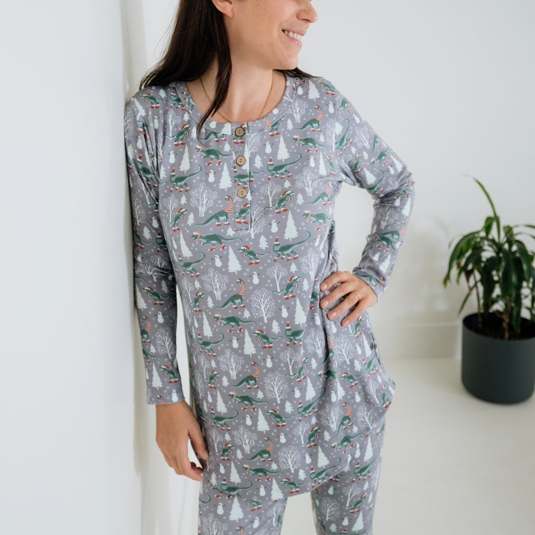 Ladies' Bamboo 2-Piece Long-Sleeve Lounge Set (Mix & Match)-0