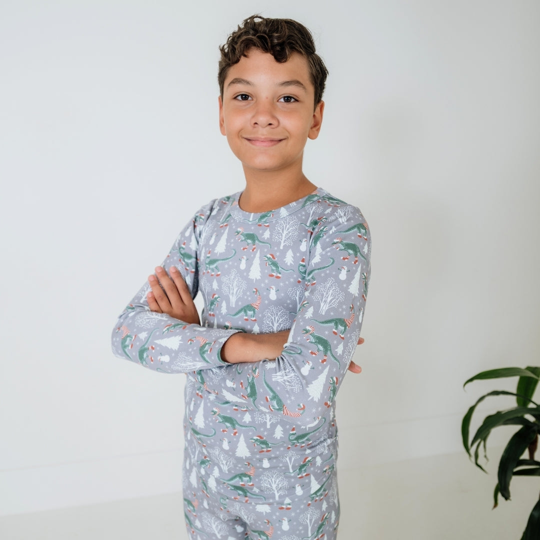 Youth Bamboo 2-Piece Long-Sleeve Lounge Set