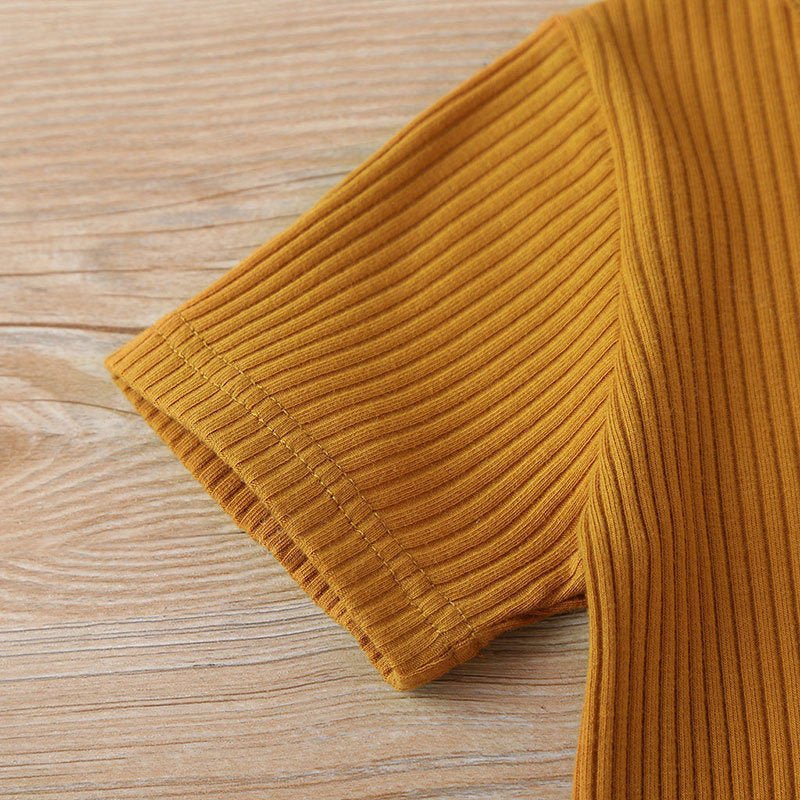 Baby Toddler Children Pajamas Clothing Set Solid Color T-shirt Shorts Two Piece Kids Home Lounge Clothes Girl Boy Sleepwear-2