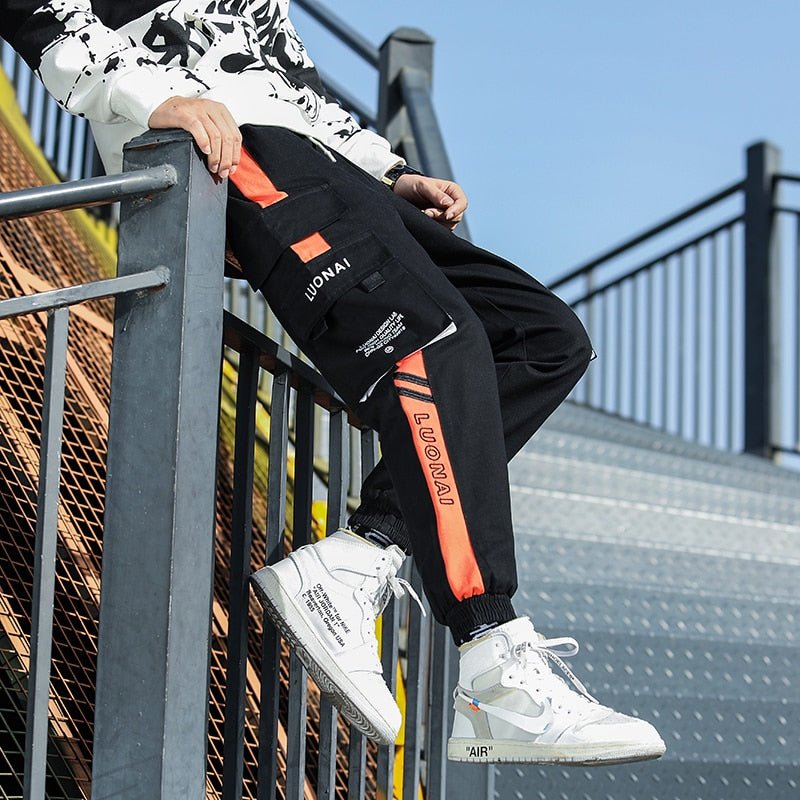 Big Pocket Men's Cargo Pants Streetwear Leisure Hip Hop Jogging Pants Male High Quality New Sweatpants Pants Mens Trousers-3