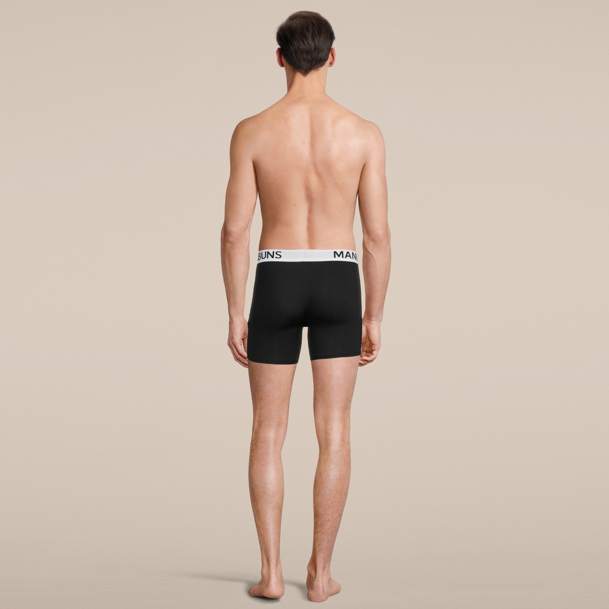Men's Classic Black Boxer Brief Underwear-3