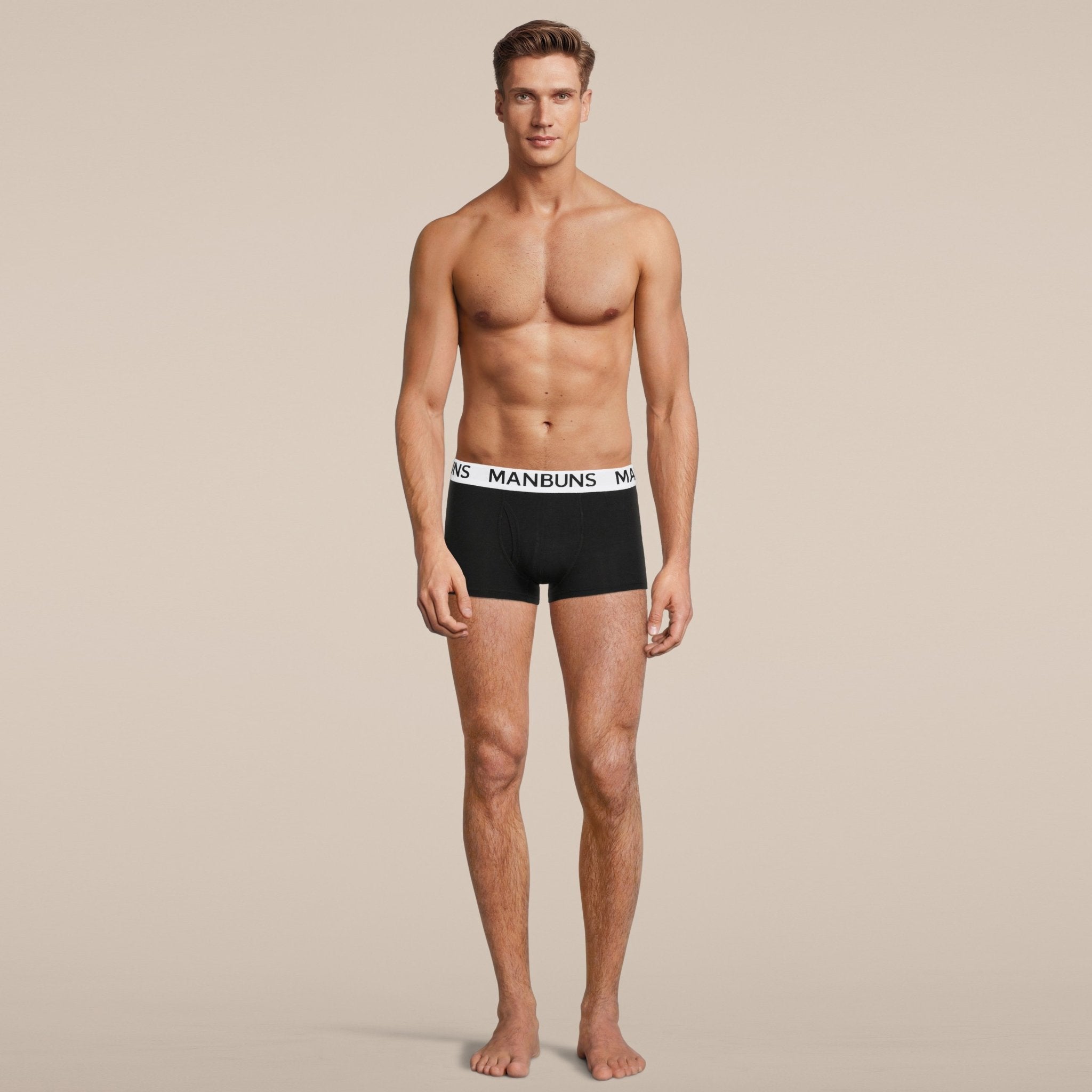 Men's Classic Black Boxer Trunk Underwear-1