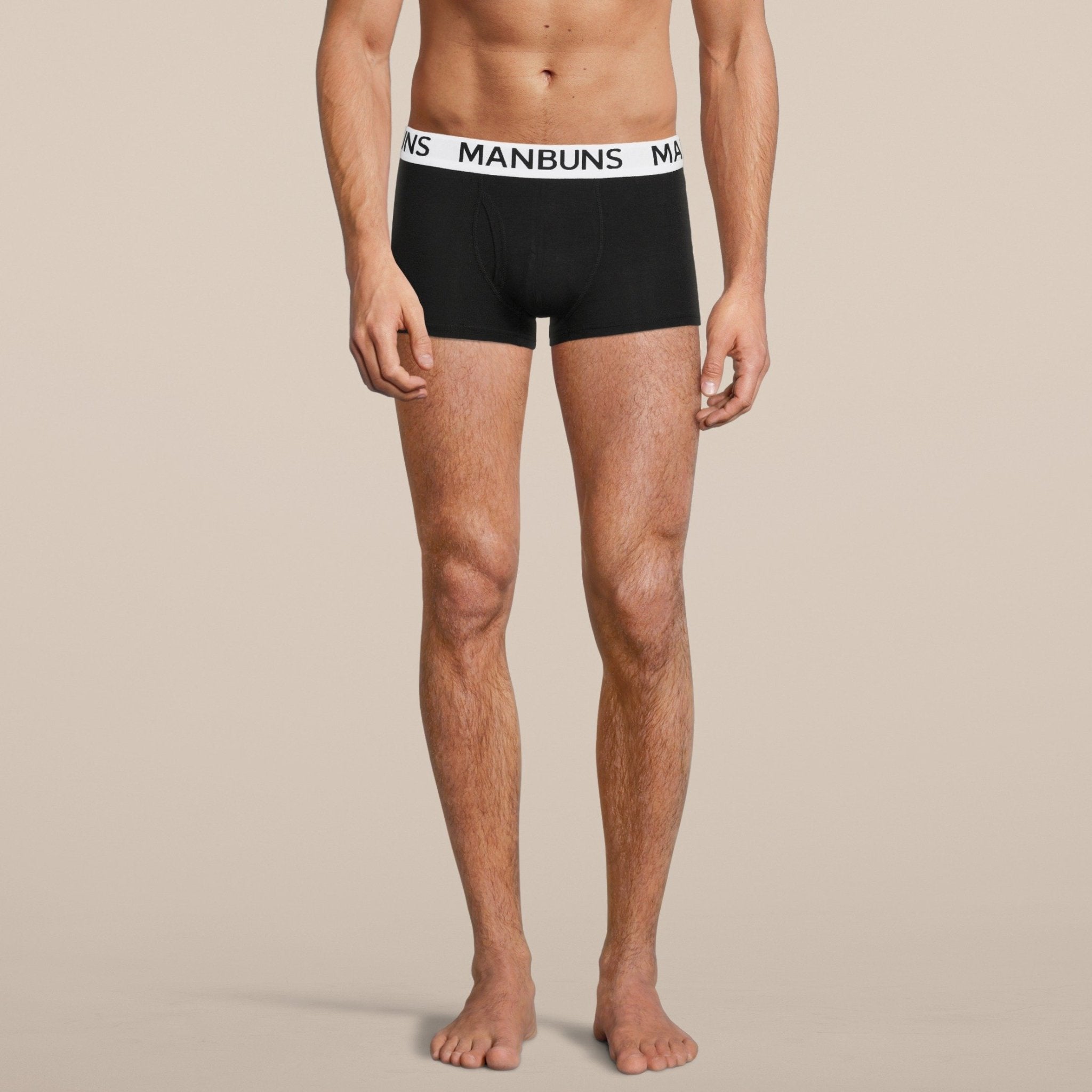 Men's Classic Black Boxer Trunk Underwear-4