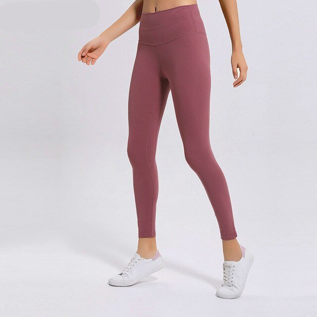 Classical 2.0Versions Soft Naked-Feel Athletic Fitness Leggings Women Stretchy High Waist Gym Sport Tights Yoga Pants lulu-13