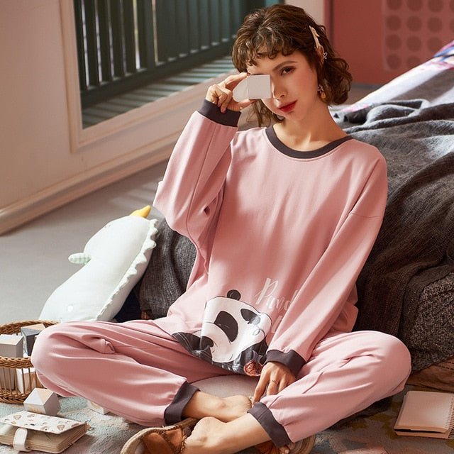 Cute Sleepwear Casual Homewear Female Pyjamas-3