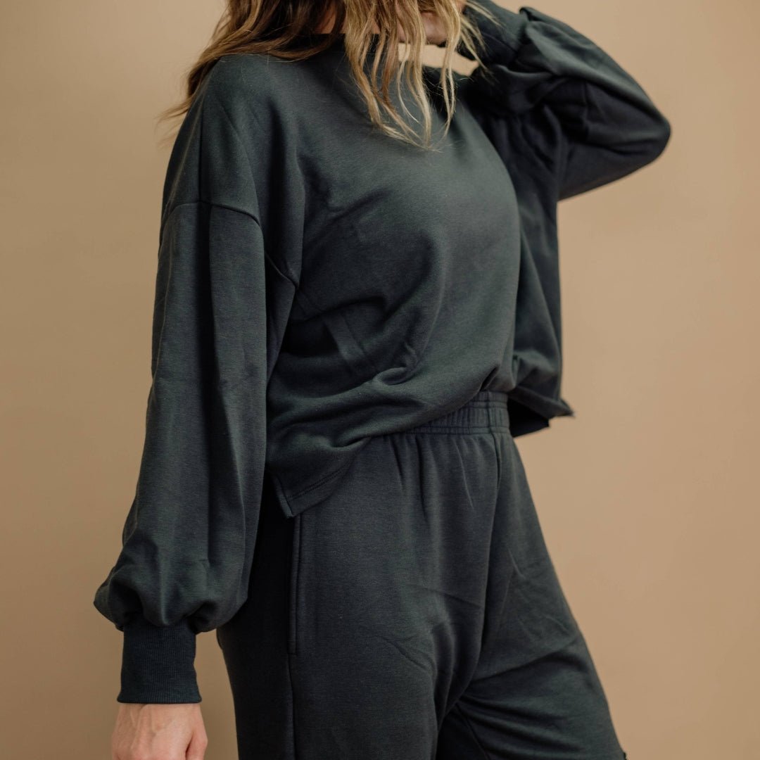 Ladies' Bamboo Fleece Cropped Pullover — Last Call