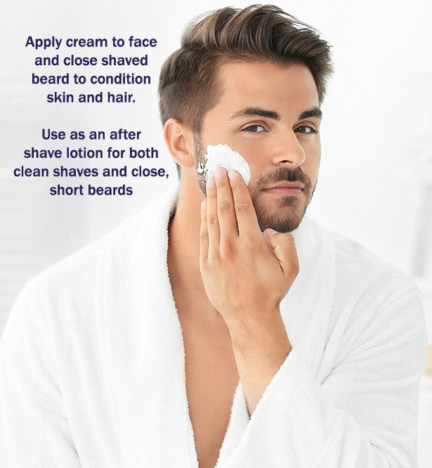 For Men: Hair And Skin Conditioning Lotion for After Shave and After Grooming