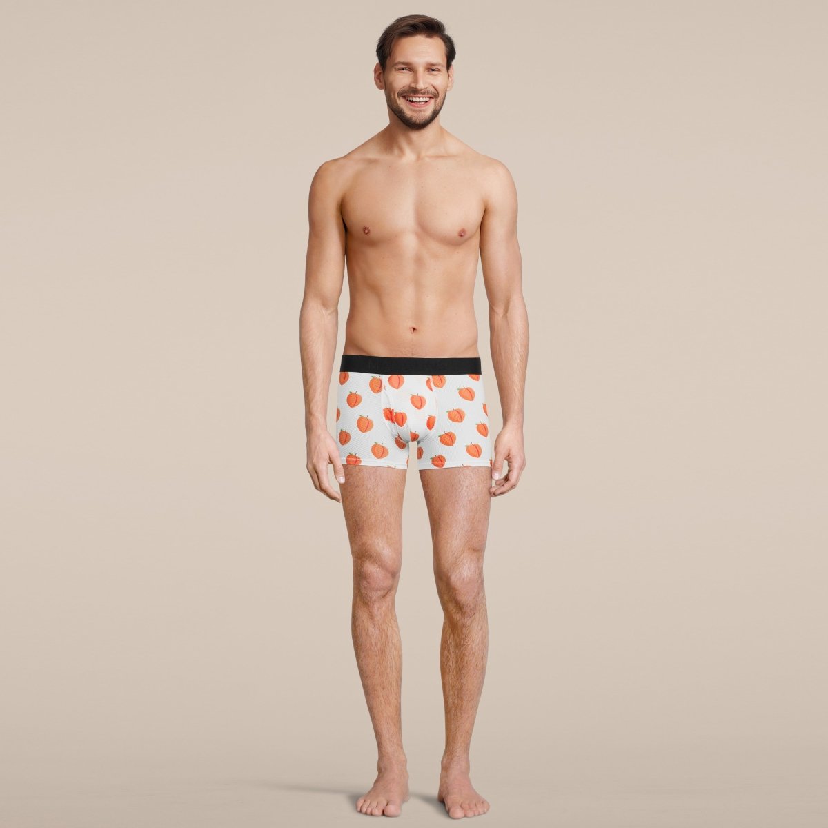 Men's Peach Boxer Trunk Underwear with Pouch-1