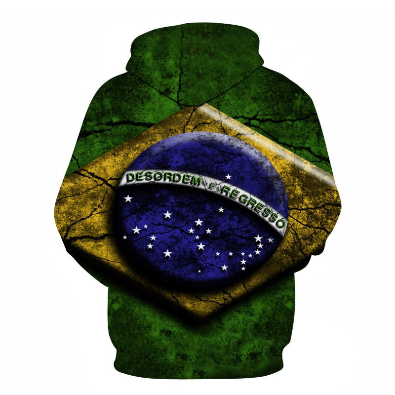 3D Hoodies National flag Canada Hoodies Sweatshirts Fashion Men Women Hoodies Germany/Brazil National flag 3D Hoodie-3